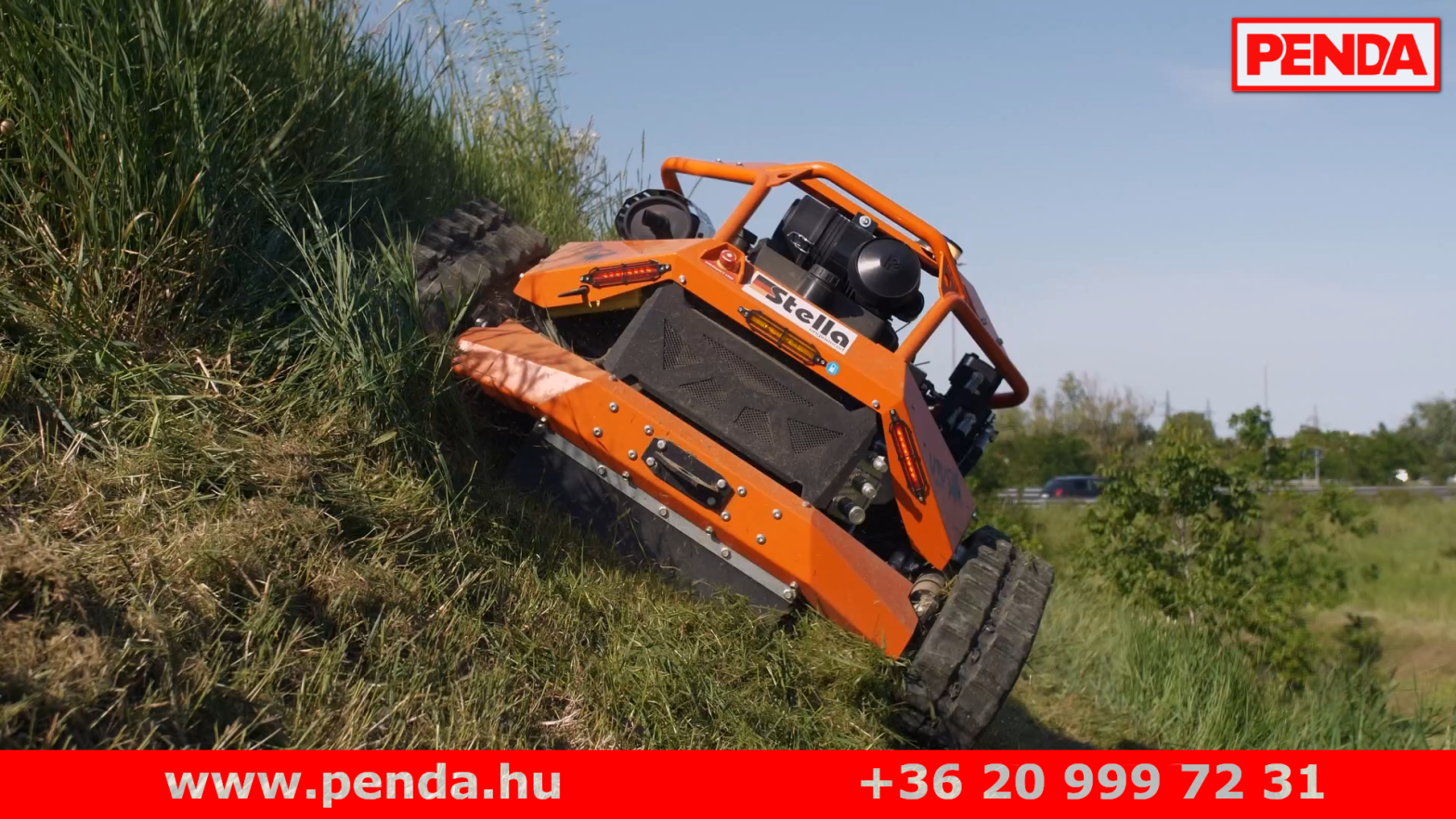 STELLA URS 100 TÁVVEZÉRELT GUMIHEVEDERES RÉZSŰNYÍRÓ Penda kft