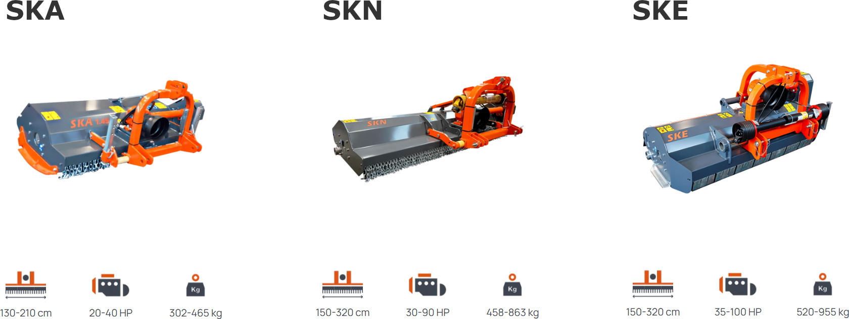 Agrtimaster SKA, SKN és SKE szárzúzók