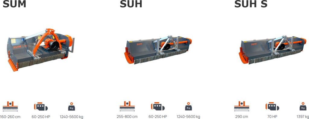 Agrimaster SUM, SUH és SUH S szárzúzók